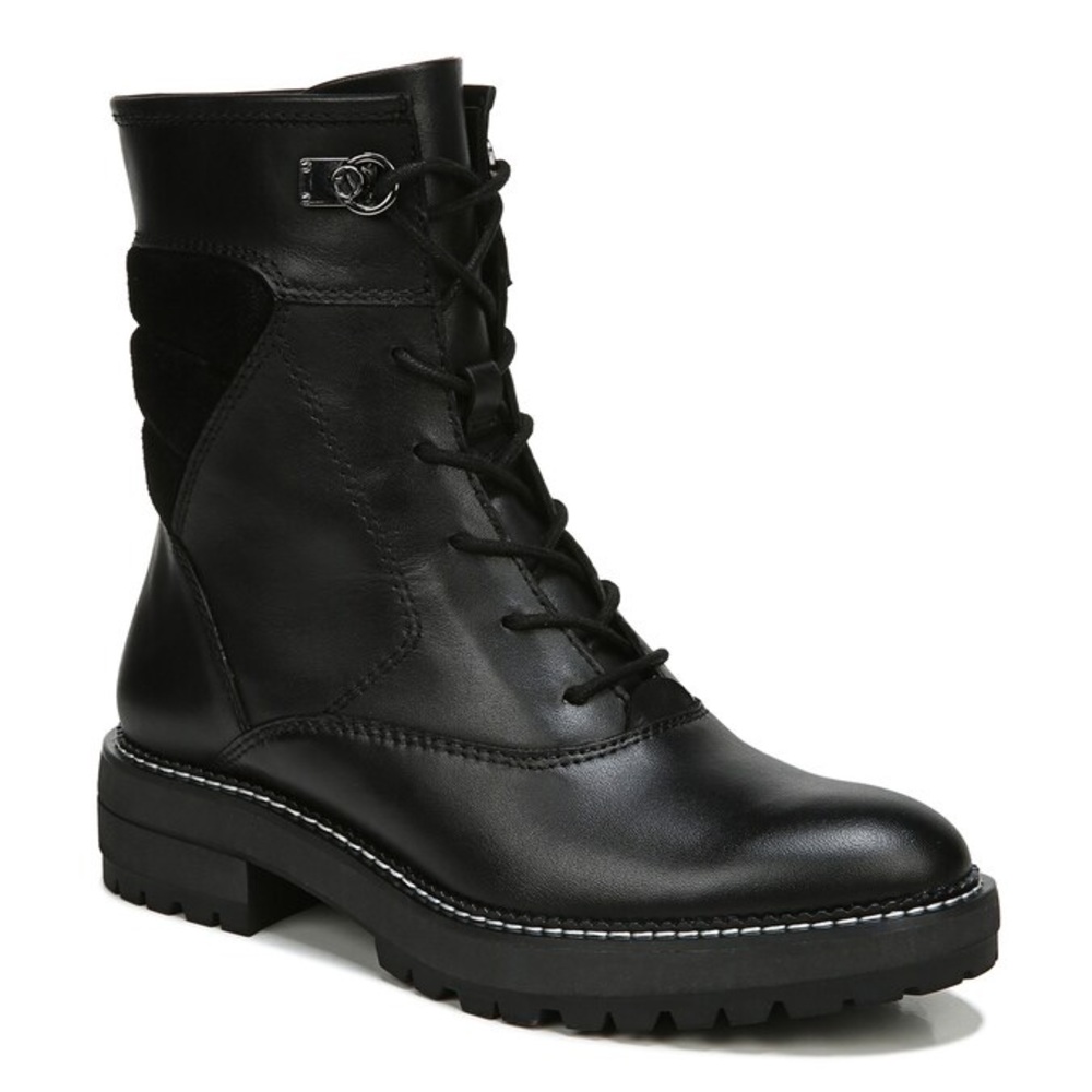 Franco Sarto Rosie Bootie.  Black combat boots. Size 7